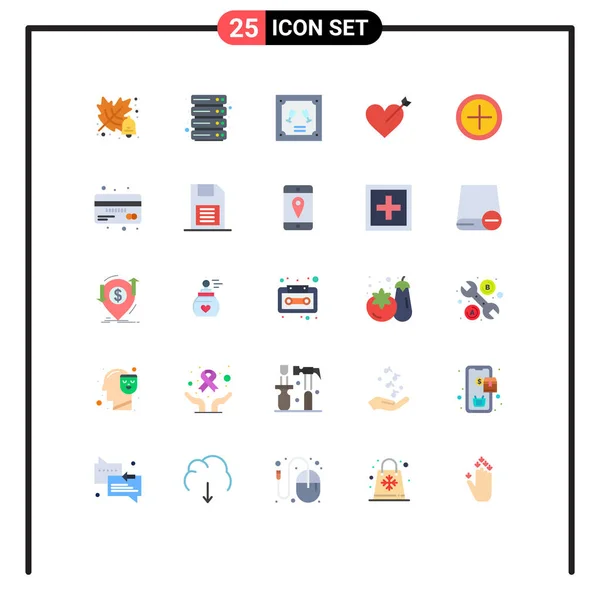 Set Van Moderne Pictogrammen Symbolen Tekenen Voor Krediet Gebruiker Uitnodiging — Stockvector