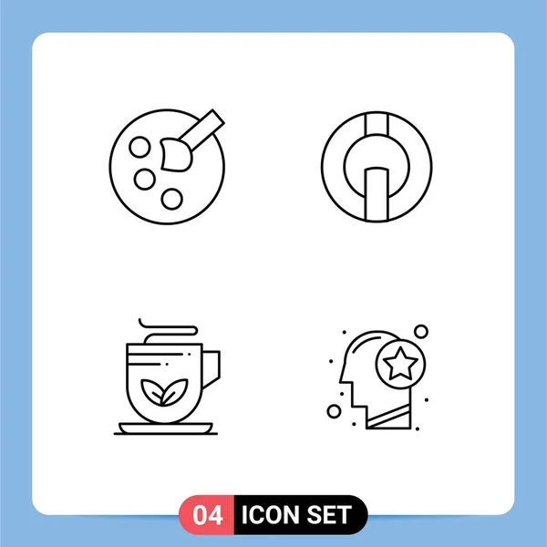 창조적 Crypto Editable Vector Design Elements — 스톡 벡터