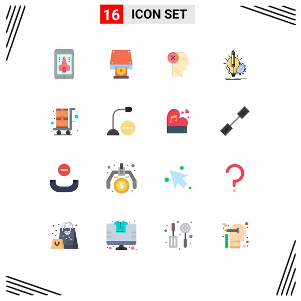 Universal Icon Symbols Group Modern Flat Colors Game Failure Smartphone — Stockvektor