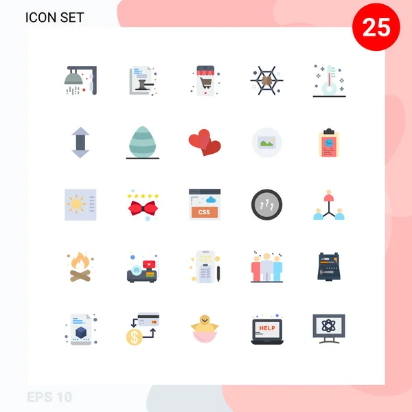 2014 Mobile Interface Flat Color Set Pictograms Christmas Brainstorming Legal — 스톡 벡터