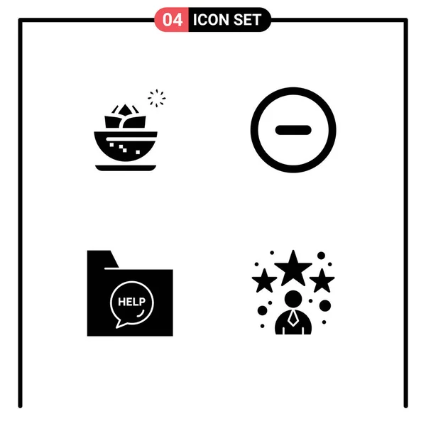 Universal Icon Symbols Group Modern Solid Glyphen Center Contact Spa — Stockvektor