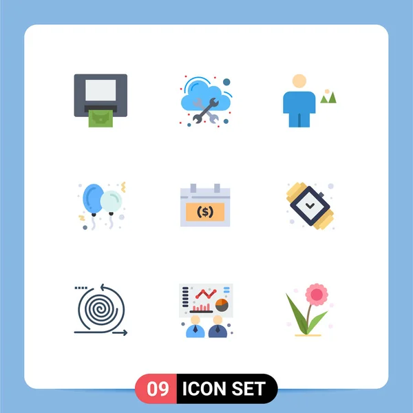Vector Icon Pack Line Signs Symbols Appointment Toy Body Party — 스톡 벡터
