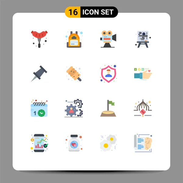 Vector Stock Icon Pack Líneas Señales Símbolos Para Alimentos Marcadores — Vector de stock