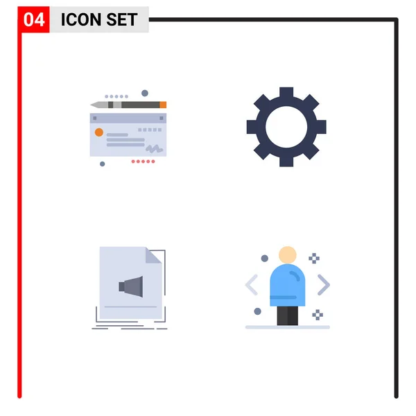 Universal Icon Symbols Group Modern Flat Icons Money Format Devices — Vetor de Stock