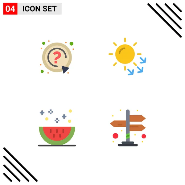 Universal Icon Symbols Group Modern Flat Icons Ask Drinks Support — Stock Vector