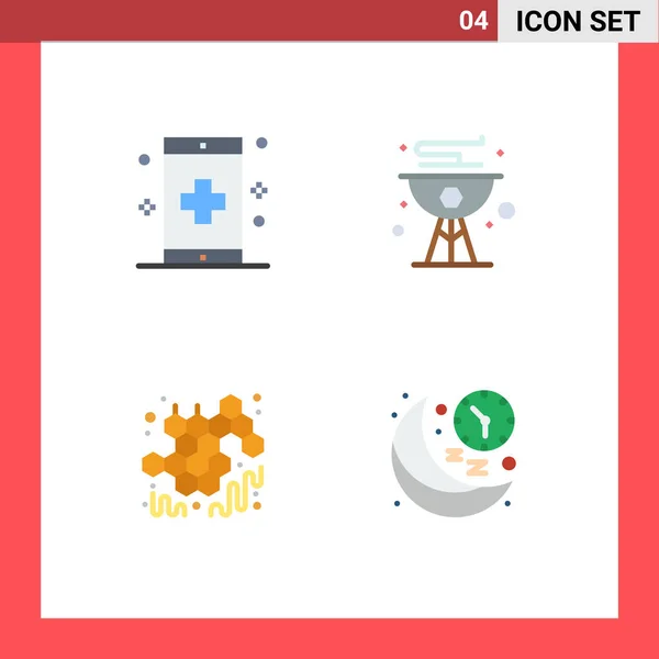 Flat Icon Concepto Para Websites Mobile Aplicaciones Verano Forma Cocinar — Vector de stock