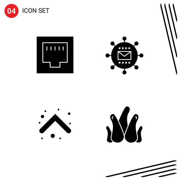 Creative Icons Modern Signs Sysymbols Cable Arrows Engine Optimization Direction — Vector de stock