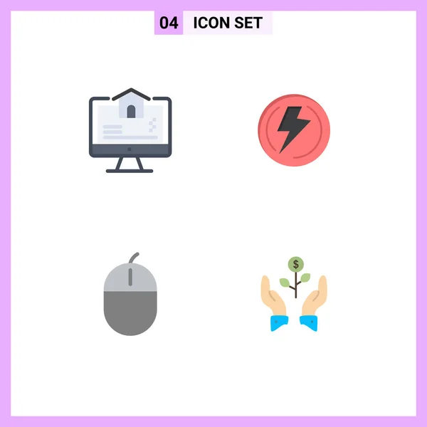 Universal Icon Symbols Group Modern Flat Icons Computer Computers Home — Vetor de Stock