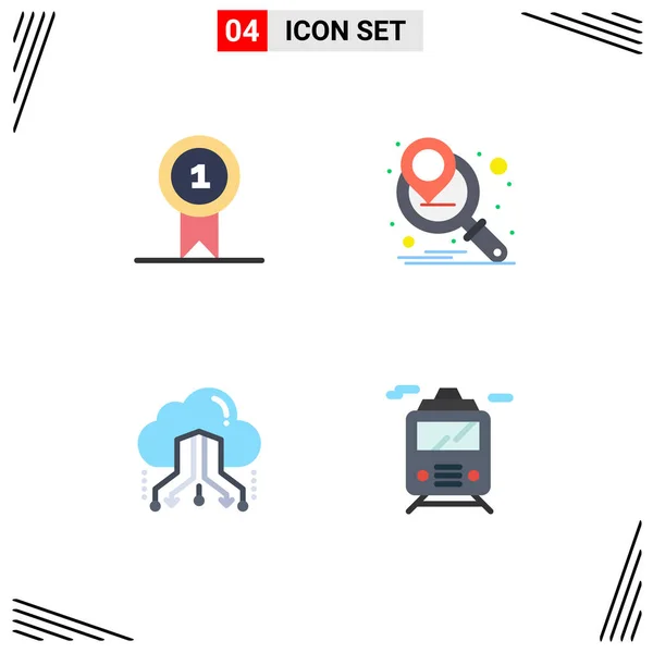 Universal Flat Icon Signs Symbols Prize Share Win Marketing Strategy — Stock Vector