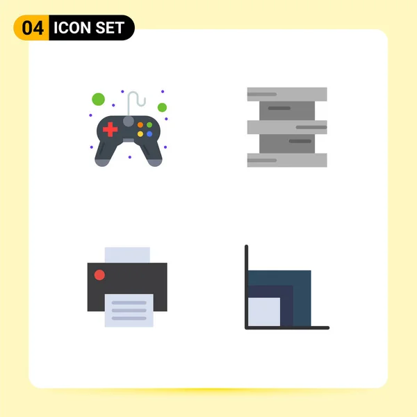 Universal Flat Icons Set Web Mobile Applications Control Devices Video — Stockový vektor