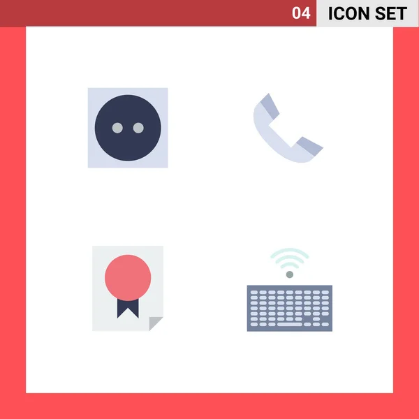 Flat Icon Concept Pour Sites Web Mobile Applications Soins Données — Image vectorielle
