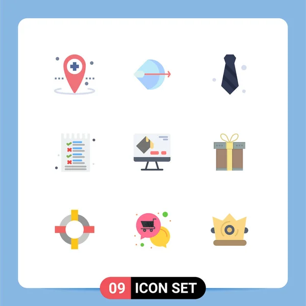 Universal Icon Symbols Group Modern Flat Colors Color Menu Shoot — Stockový vektor