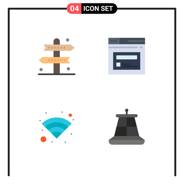 Κινητό Interface Flat Icon Σύνολο Εικονογράμματα Δραστηριοτήτων Τεχνολογίας Παιχνιδιού Σελίδας — Διανυσματικό Αρχείο