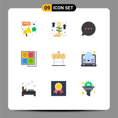 İşaret, soket, bitki, tıpa, Düzenlenebilir Vektör Tasarım Elementleri için 9 Modern Kullanım Simgesi Simgesi kümesi
