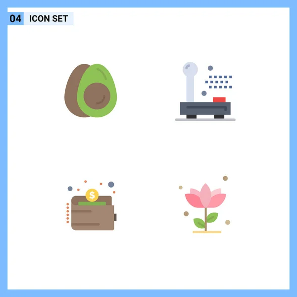 Flat Icon Pack Mit Universellen Symbolen Für Eier Bargeld Ostern — Stockvektor