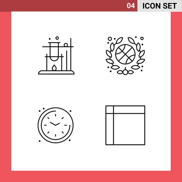 Απόθεμα Vector Icon Πακέτο Γραμμών Και Συμβόλων Για Όπως Ρολόι — Διανυσματικό Αρχείο