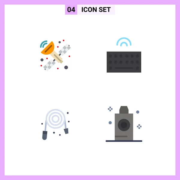 Group Flat Icons Signs Symbols Communication Plumber Hardware Wireless Shampoo — Stock Vector