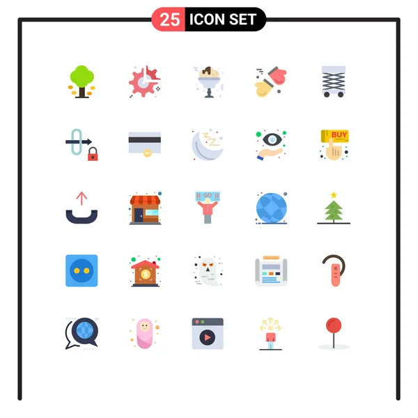 Interfejs Użytkownika Flat Color Pack Nowoczesnych Znaków Symboli Skandynawskich Kanada — Wektor stockowy