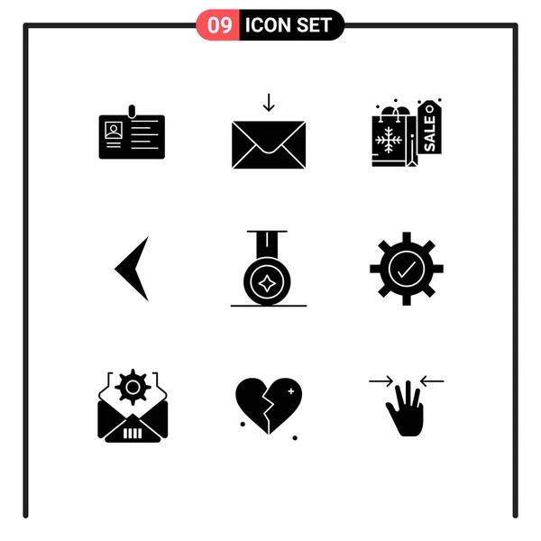 Stock Vector Icon Pack Mit Linienzeichen Und Symbolen Für Sport — Stockvektor