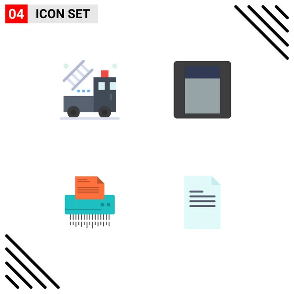 Universal Icon Symbols Group Modern Flat Icons Car Data Transparent — Stock Vector