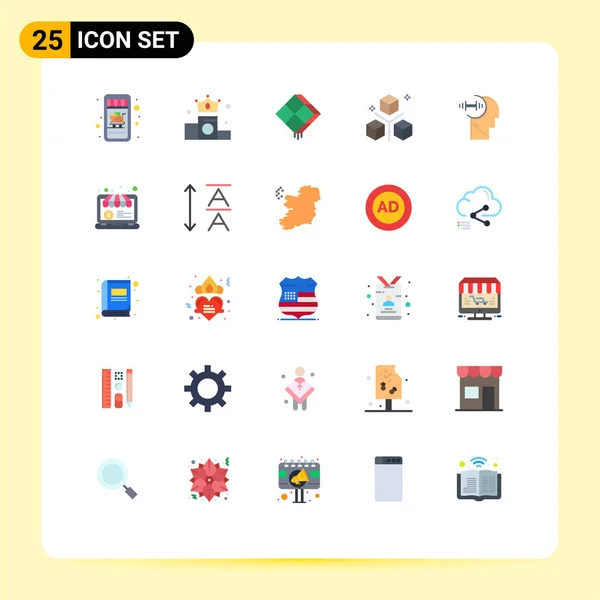 Creative Icons Modern Signs Sysymbols Training Objects Decor Development Coding — Vector de stock