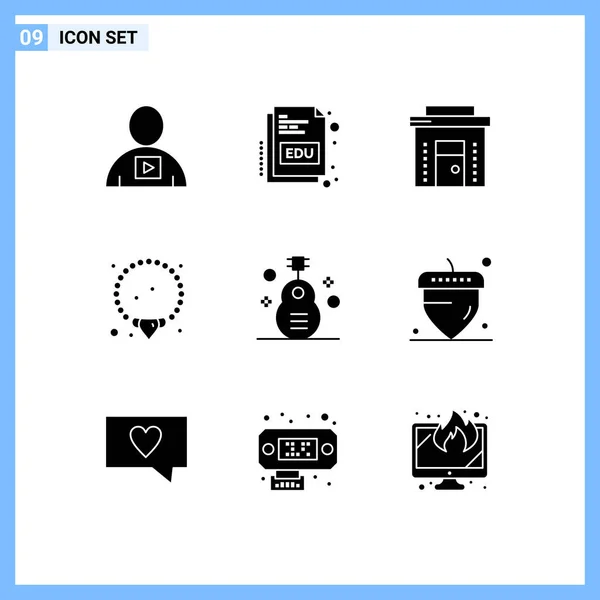 Set Modern Icons Symbols Signs Classic Jewelry Online Bracelet Online — Stock Vector