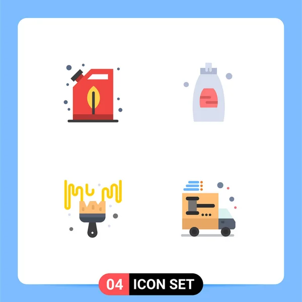 Stock Vector Icon Pack Mit Linienzeichen Und Symbolen Für Dose — Stockvektor