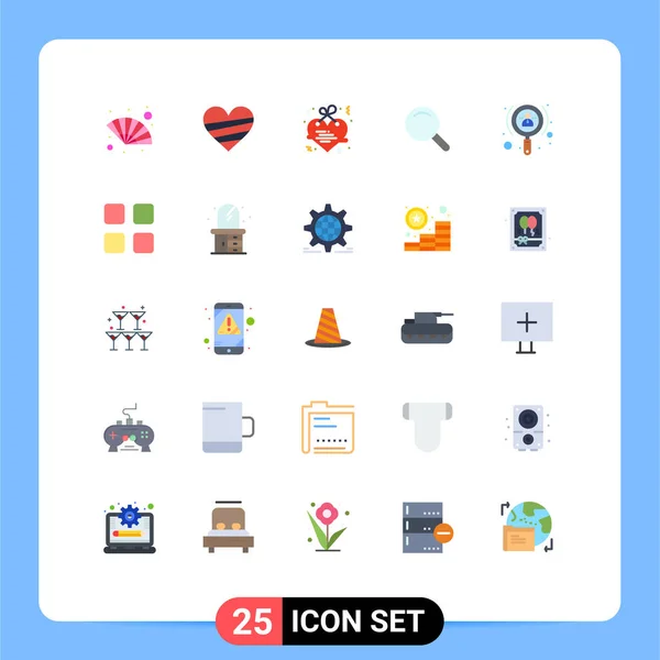 Universal Icon Symbols Group Modern Flat Colors Increase Gift Search —  Vetores de Stock