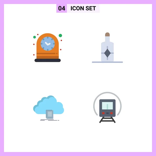 Pack Modern Flat Icons Sinais Símbolos Para Mídias Impressão Web — Vetor de Stock