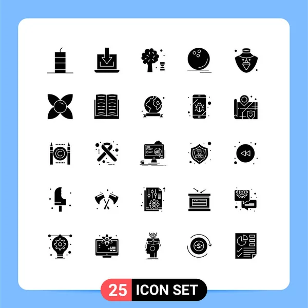 Interface Móvel Solid Glyph Set Pictogramas Watchkit Esporte Download Jogo —  Vetores de Stock