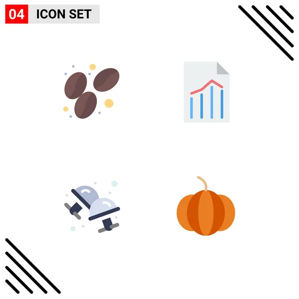 User Interface Flat Icon Pack Modern Signs Symbols Bean Cufflink — Διανυσματικό Αρχείο
