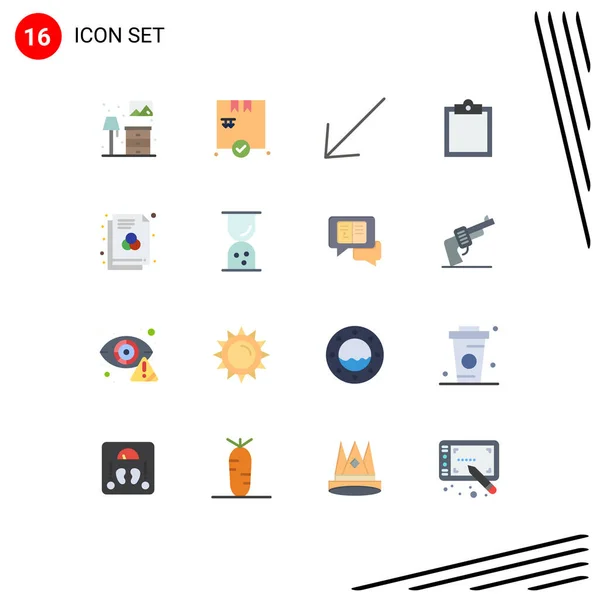 Universal Icon Symbols Group Modern Flat Colors Business Rgb Format — Vetor de Stock