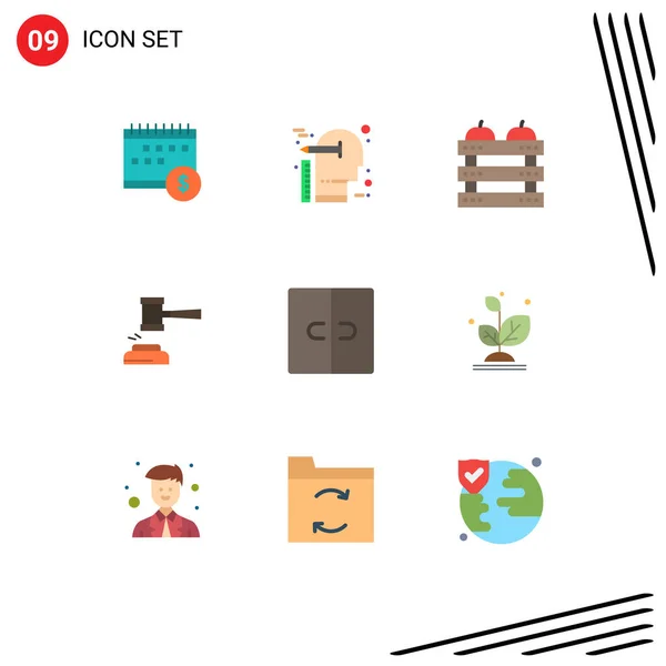 Stock Vector Icon Pack Line Signs Symbols Auction Holiday Thinking — Stock Vector