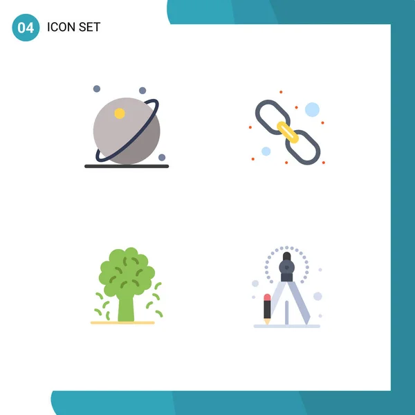 Universal Icon Symbols Group Modern Flat Icons Astronomy Tree Space —  Vetores de Stock