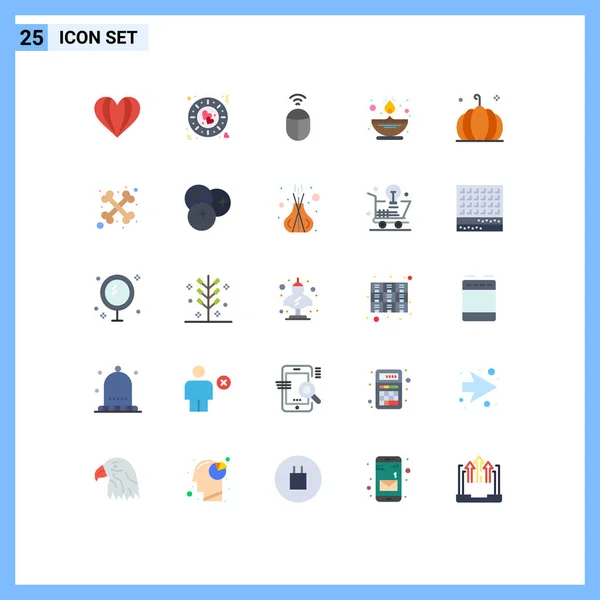 Vector Stock Icon Pack Líneas Señales Símbolos Para Acción Gracias — Vector de stock