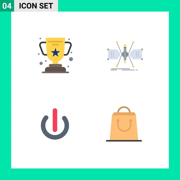 Creative Icons Modern Signs Sysymbols Achievement Button Education Grid Editable — Vector de stock