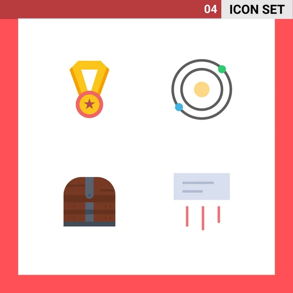 Universal Icon Symbols Group Modern Flat Icons Achievement Security Atom — 스톡 벡터