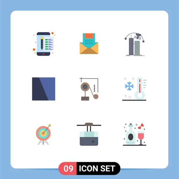 Universal Icon Symbols Group Modern Flat Colors Corporation Technology Mail — Stock Vector