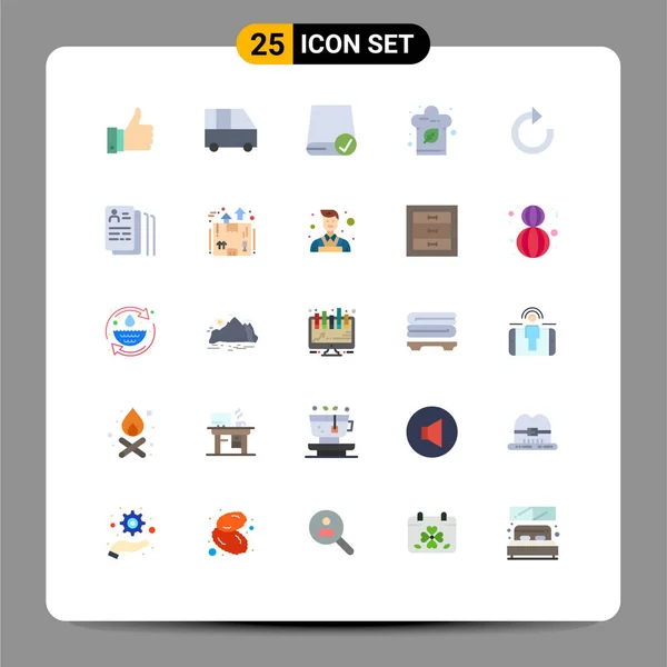 Creative Icons Modern Signs Sysymbols Arrow Hat Computers Food Gadget — Vector de stock