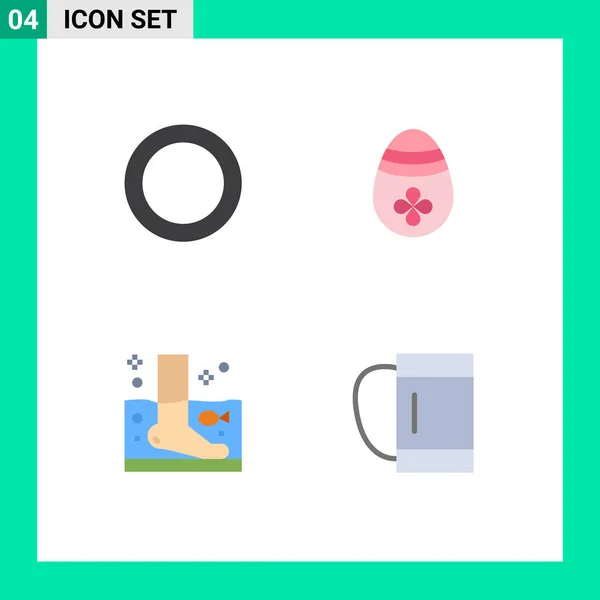 User Interface Pack Basic Flat Icons Gasket Spa Decoration Egg — Stock Vector