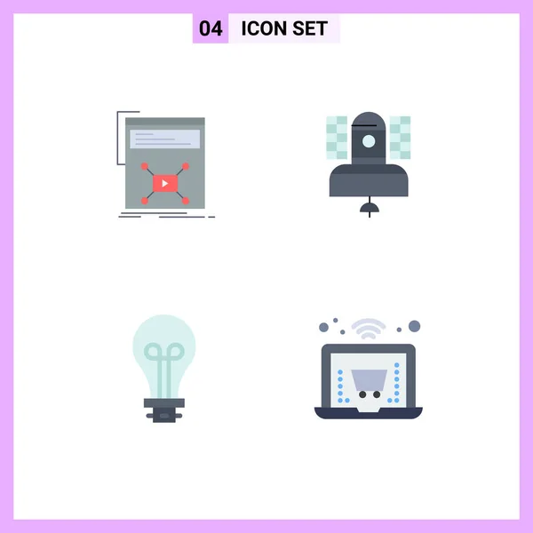 Pack Modern Flat Icons Signs Symbols Web Print Media Marketing — Stock Vector