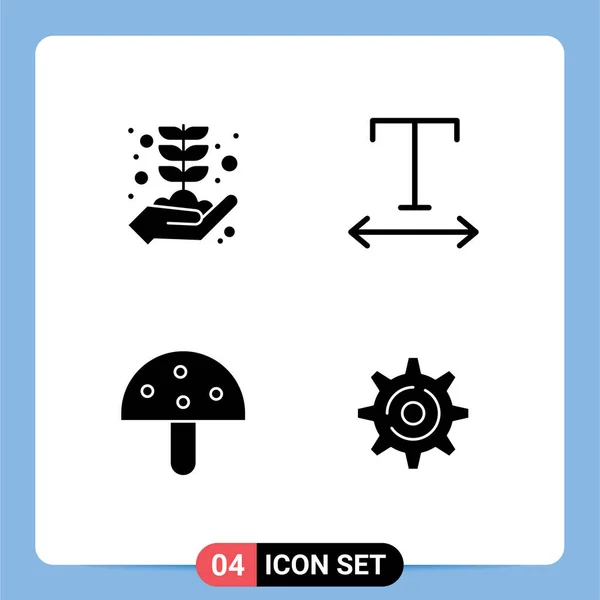 Ensemble Symboles Modernes Icônes Interface Utilisateur Signes Pour Entreprise Nature — Image vectorielle