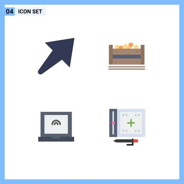 Stock Vector Icon Pack Znaki Symbole Linii Dla Strzałek Kodowanie — Wektor stockowy