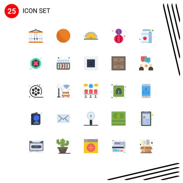 Universal Icon Symbols Group Modern Flat Colors Pack Apple Saw — Stockový vektor