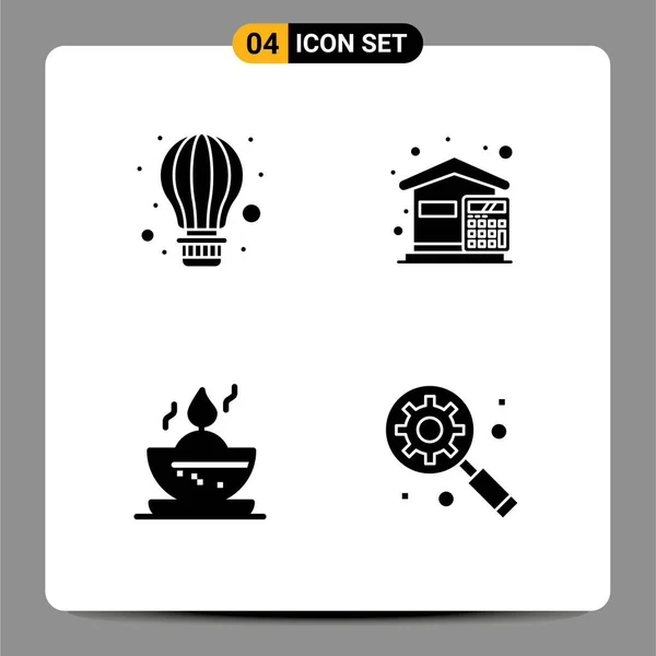 Απόθεμα Vector Icon Πακέτο Γραμμών Και Σύμβολα Για Τον Αέρα — Διανυσματικό Αρχείο