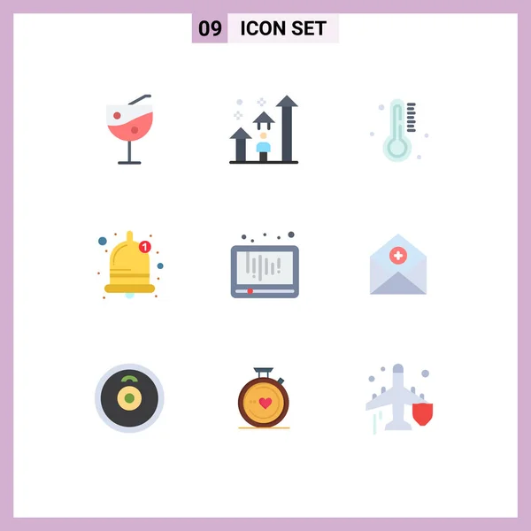 Universal Icon Sysymbols Group Modern Flat Colors Play Audio Hot — Vector de stock