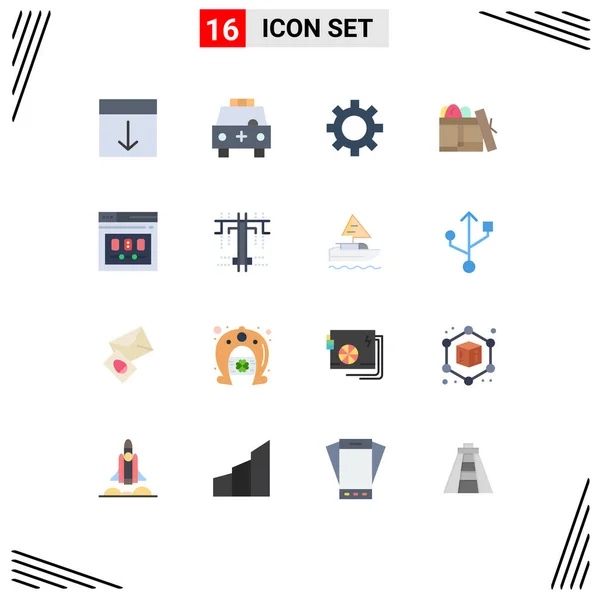 Stock Vector Icon Pack Mit Linienzeichen Und Symbolen Für Ordnung — Stockvektor