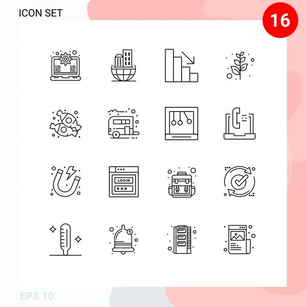 기본적 디저트 올리브 Editable Vector Design Elements — 스톡 벡터