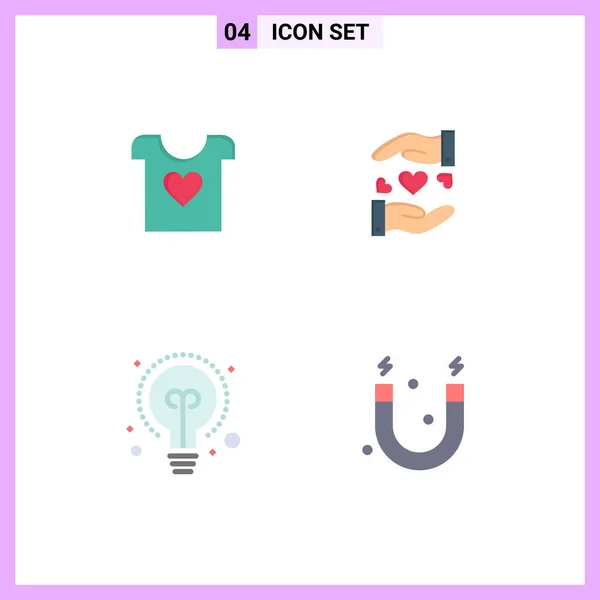 Benutzeroberfläche Flaches Icon Pack Moderner Zeichen Und Symbole Für Kleidung — Stockvektor