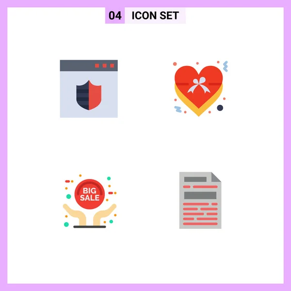 User Interface Flat Icon Pack Moderner Zeichen Und Symbole Des — Stockvektor